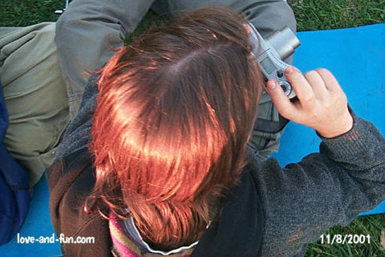 Kameramann von oben.